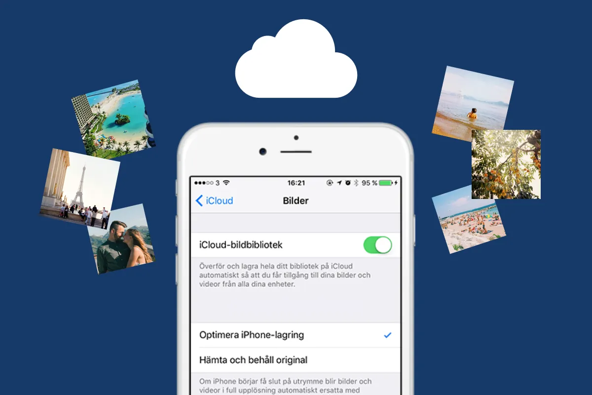 Lagra dina semesterbilder i molnet - Dropbox, iCloud och Google Drive