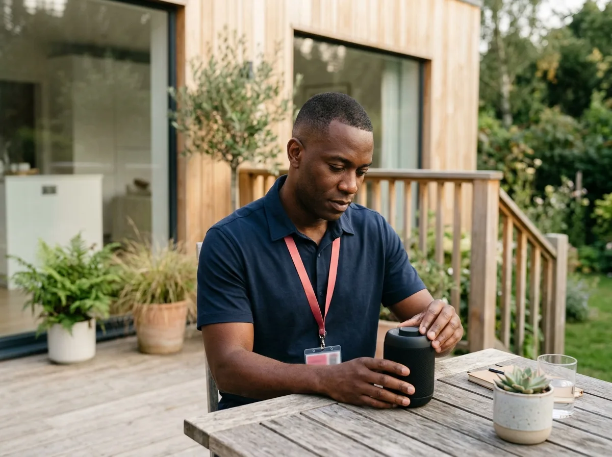 TechBuddy-tekniker hjälper till med jbl