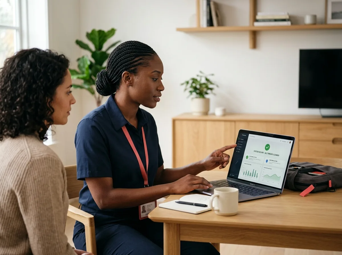 TechBuddy-tekniker hjälper till med mcafee