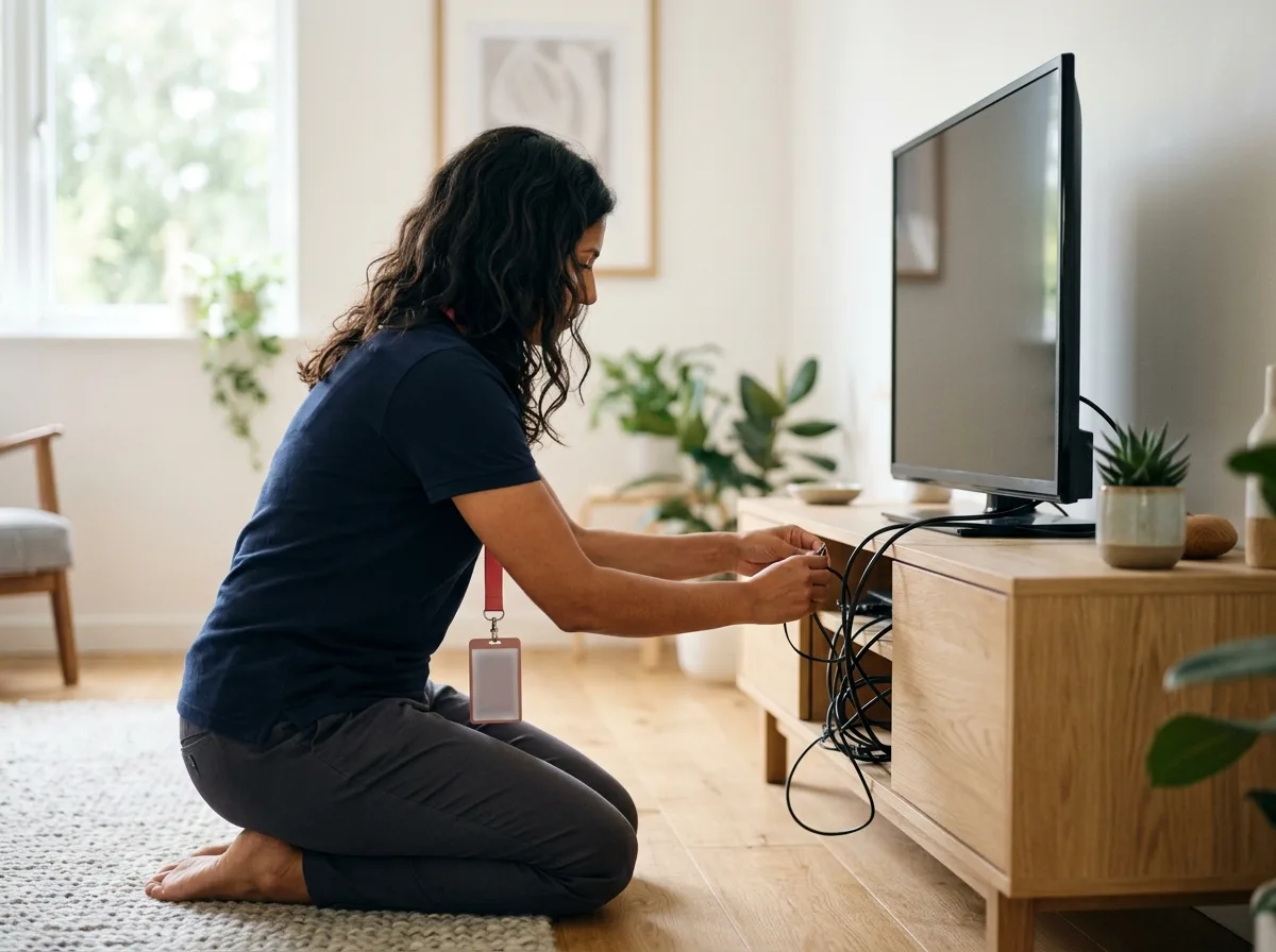 TechBuddy-tekniker hjälper till med panasonic tv