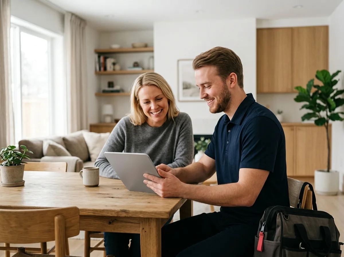 TechBuddy-tekniker hjälper till med ipad