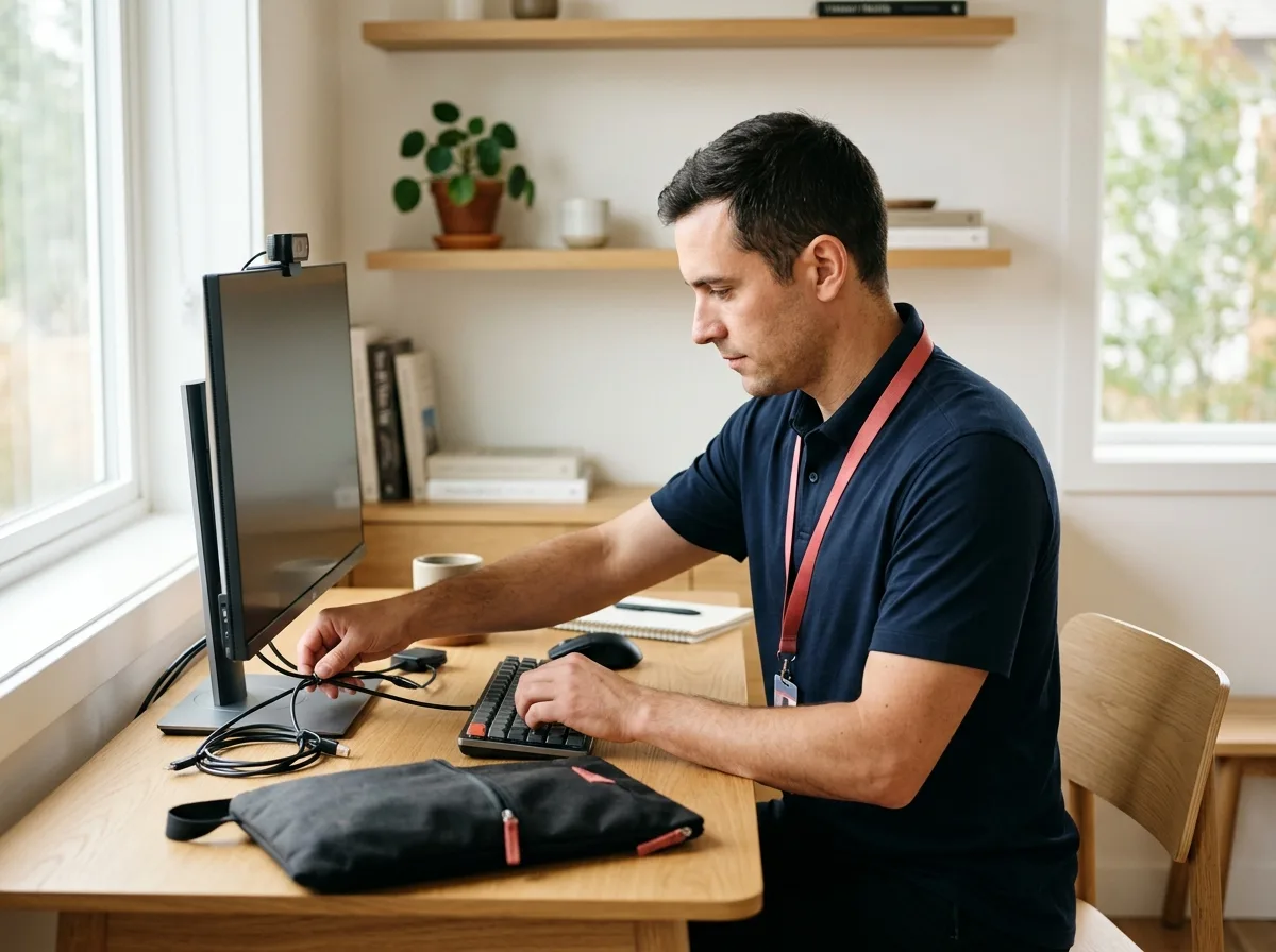 TechBuddy-tekniker hjälper till med logitech