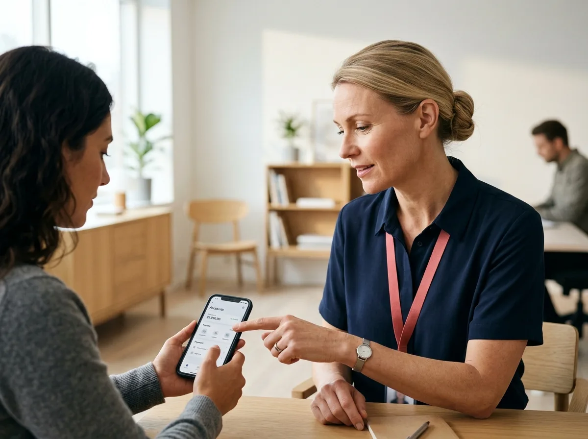 TechBuddy-tekniker hjälper till med swish-hjälp